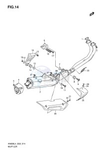 AN650Z ABS BURGMAN EXECUTIVE EU drawing MUFFLER