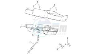 Scarabeo 125-200 e3 (eng. piaggio) drawing Dashboard