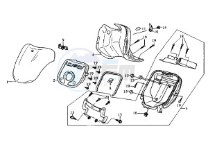 CINDERELLA - 50 cc drawing FRONT SHIELD