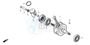 CR85RB drawing CRANKSHAFT