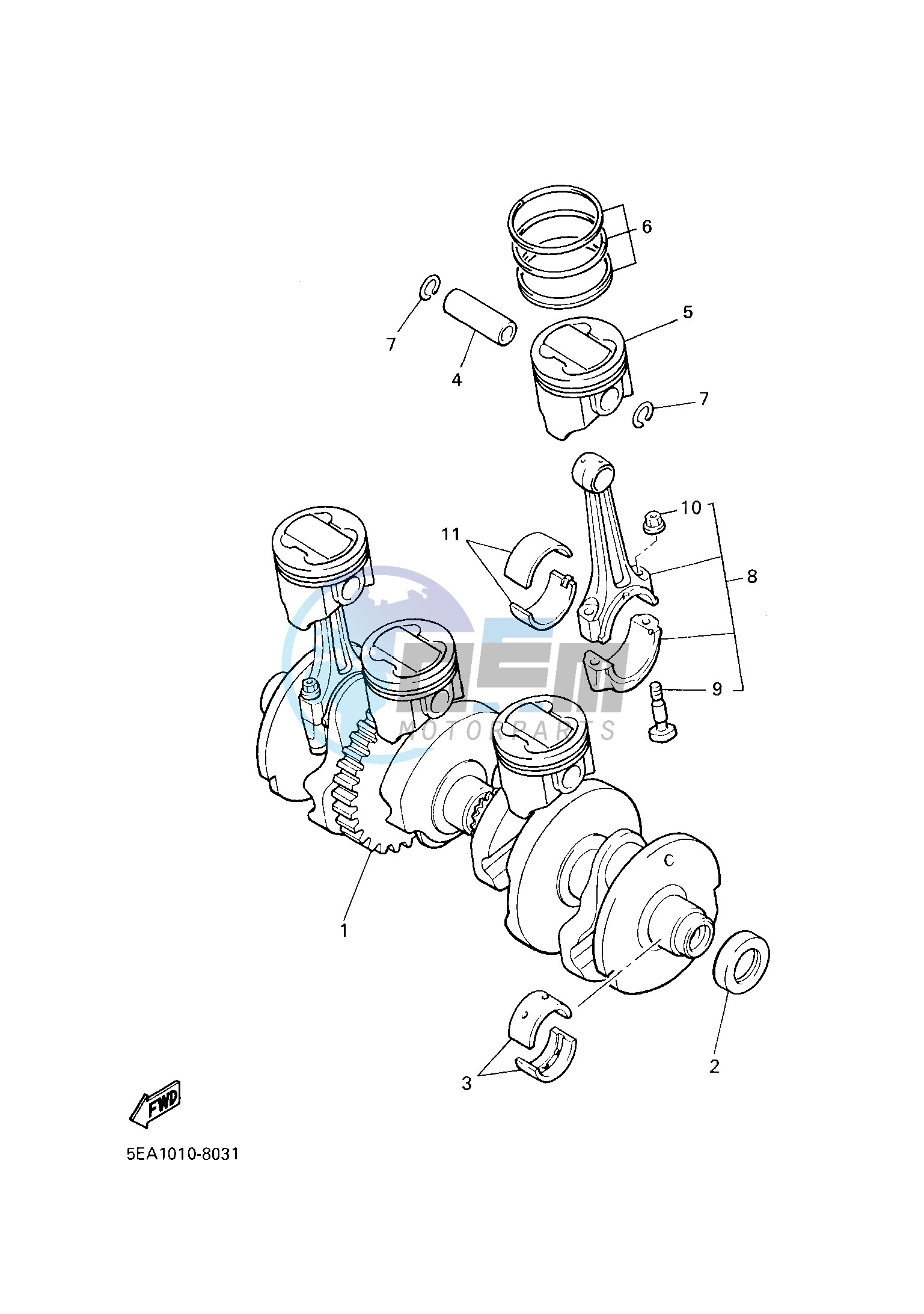 CRANKSHAFT & PISTON