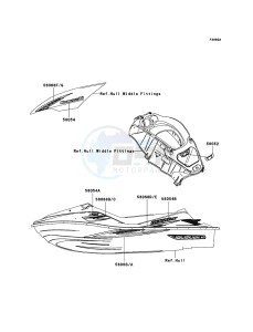 JET SKI ULTRA LX JT1500C8F EU drawing Decals