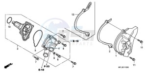 CBR1000RAA Europe Direct - (ED / ABS) drawing WATER PUMP