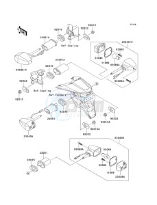 ZR 1000 A [Z1000] (A1-A3) drawing TURN SIGNALS