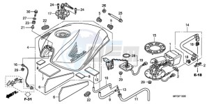 CB600F3A Europe Direct - (ED / ST) drawing FUEL TANK