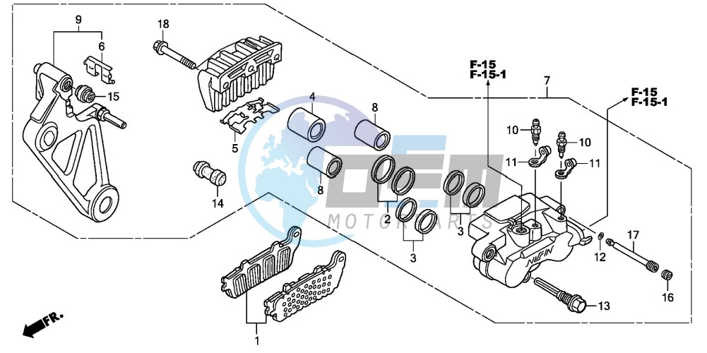 REAR BRAKE CALIPER