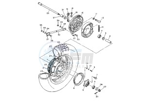 XV VIRAGO 535 drawing REAR WHEEL