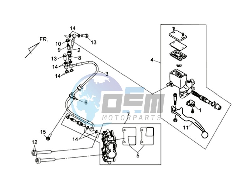 BRAKE CALIPER / BRAKE LEVER / BRAKE LINES