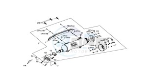 MAXSYM 400 EFI drawing EXHAUST