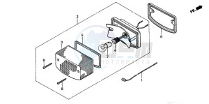 CG125M drawing TAILLIGHT