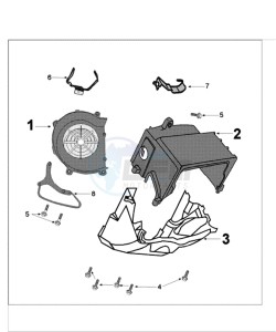 TWEET 125 drawing ENGINE COVER