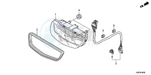 VFR1200XH Europe Direct - (ED) drawing A.C. GENERATOR COVER