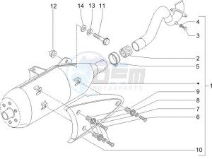 X9 125 Evolution potenziato (UK) drawing Silencer