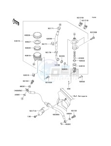 KLE 650 A [VERSYS EUROPEAN] (A7F-A8F) A7F drawing REAR MASTER CYLINDER