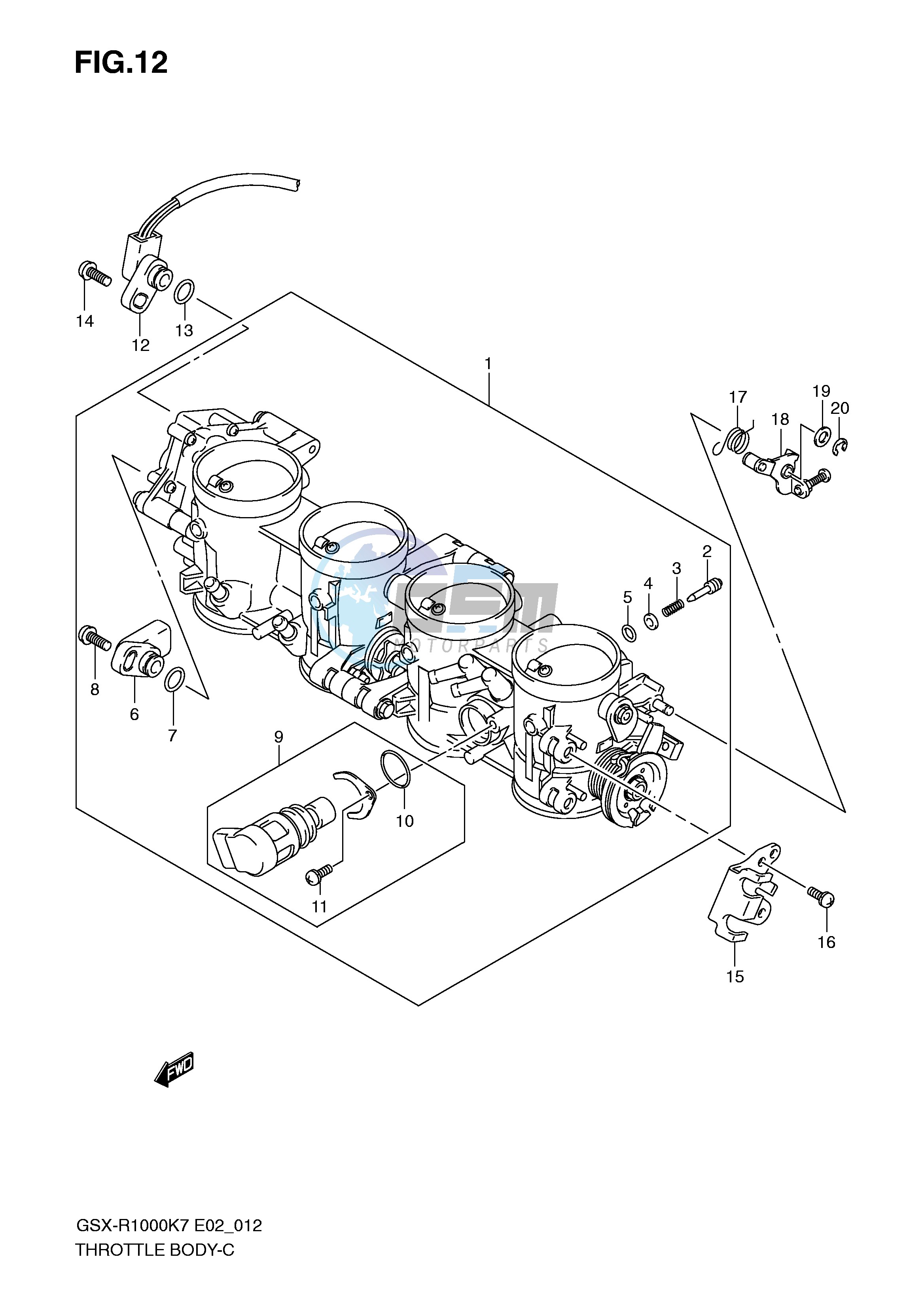 THROTTLE BODY (MODEL K7)