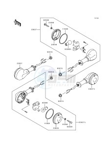 ZL 600 B [ELIMINATOR 600] (B2-B3) [ELIMINATOR 600] drawing TURN SIGNALS