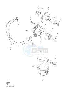 WR450F (1DXD 1DXB 1DXC 1DXE) drawing OIL PUMP