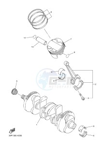 FZ8-SA FZ8 FAZER (ABS) 800 (1BD8 1BD9) drawing CRANKSHAFT & PISTON