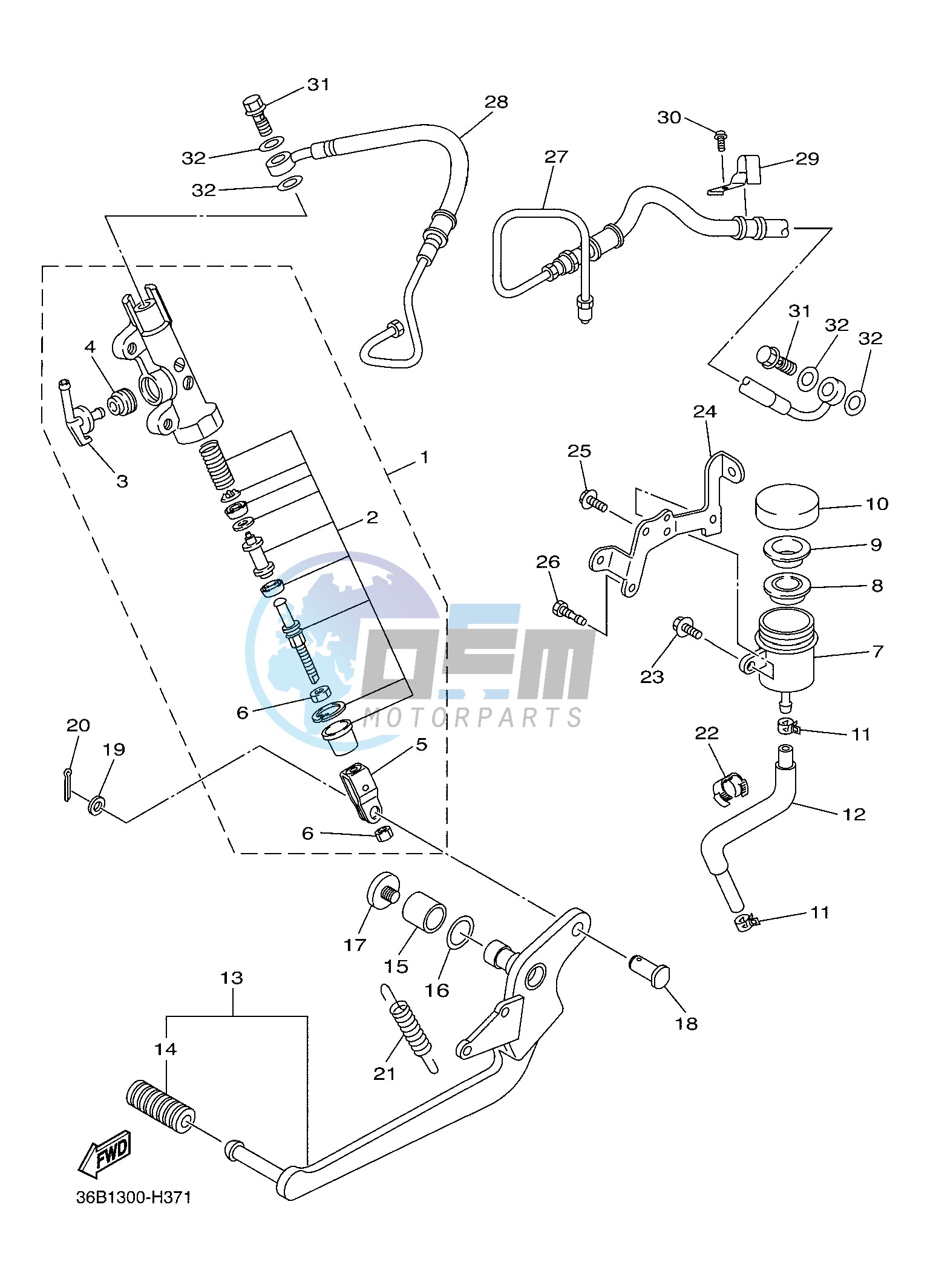 REAR MASTER CYLINDER