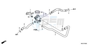 VT750C2BC drawing AIR INJECTION CONTROL VALVE (VT750C2B/C2S/CS/C/CA)