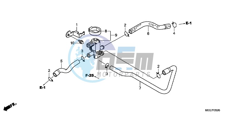 AIR INJECTION CONTROL VALVE (VT750C2B/C2S/CS/C/CA)