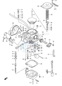 AN125 (E2) Burgman drawing CARBURETOR