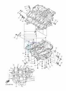 MT-10 MTN1000 (B5Y1) drawing CRANKCASE