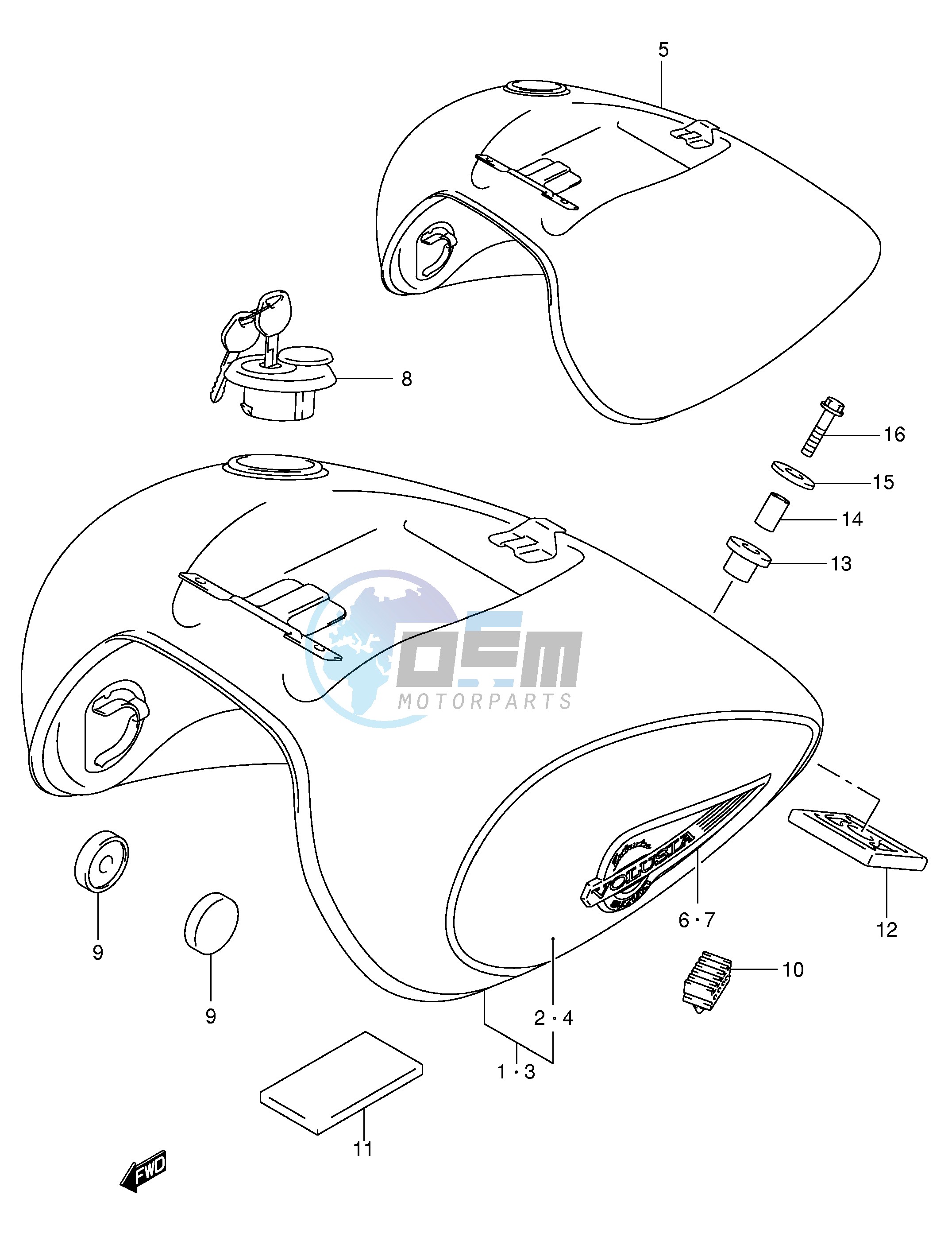 FUEL TANK (MODEL K4)