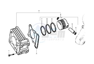 LIBERTY 4T 50 drawing Cylinder - Piston