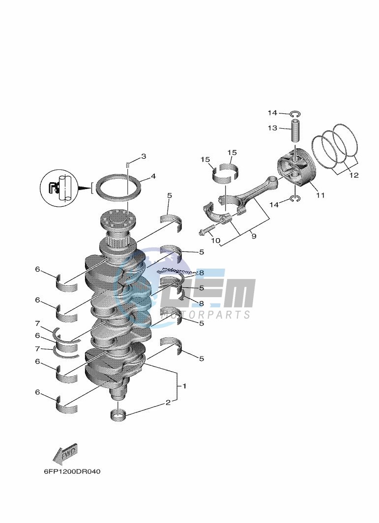 CRANKSHAFT--PISTON