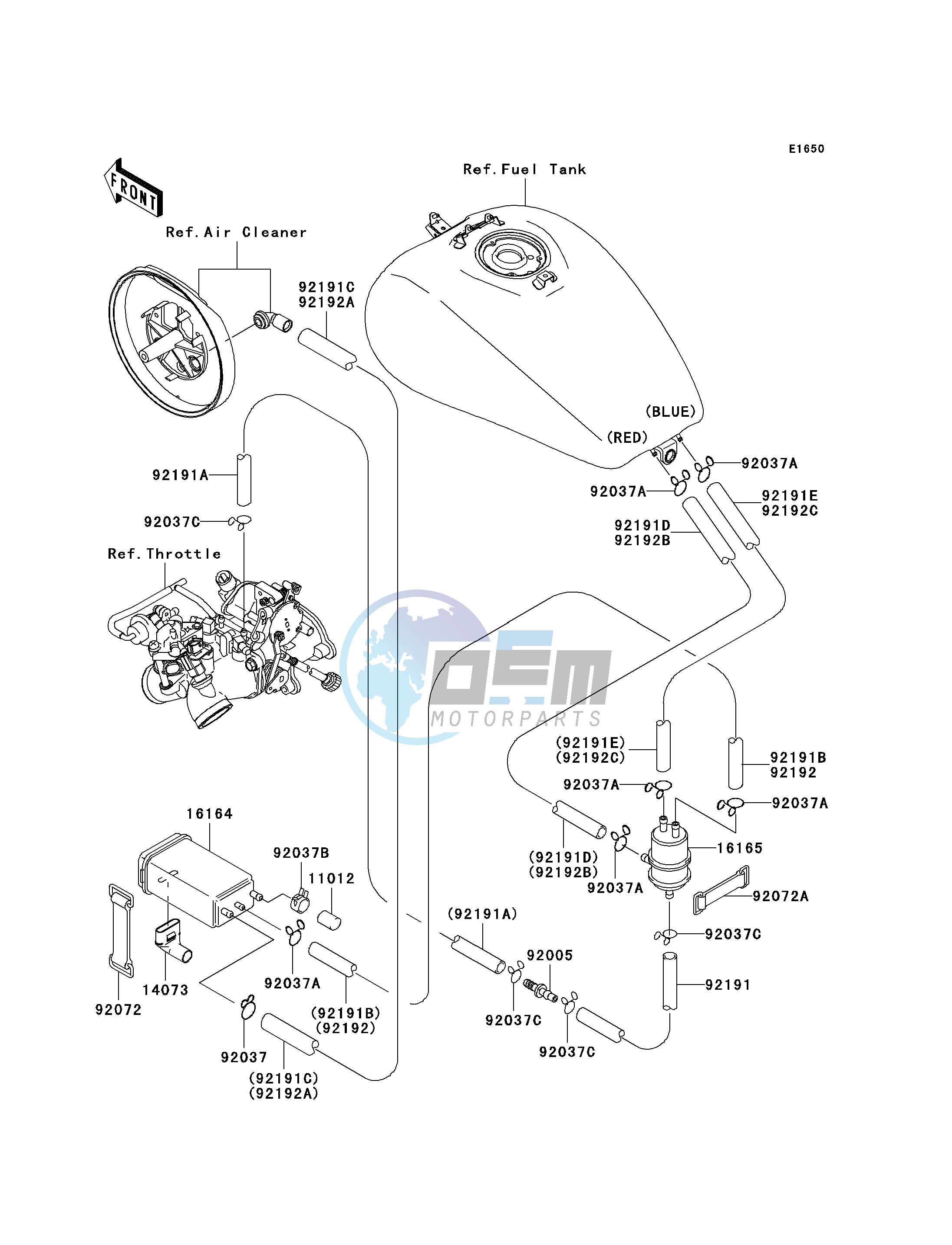 FUEL EVAPORATIVE SYSTEM-- CA- -