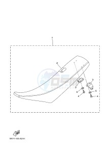 YZ250 (1SSM 1SSN 1SSP 1SSR 1SSR) drawing SEAT