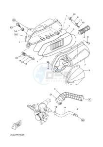 YP250R X-MAX 250 (2DL8 2DL8 2DL8 2DL8) drawing INTAKE 2