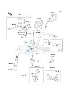 VN 800B [VULCAN 800 CLASSIC] (B6-B9) [VULCAN 800 CLASSIC] drawing HANDLEBAR