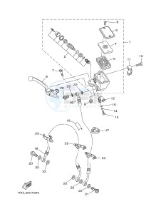 MT09 900 BELGIUM drawing MASTER CYLINDRE REAR