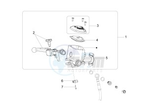 California 1400 Touring ABS 1380 drawing Front master cilinder