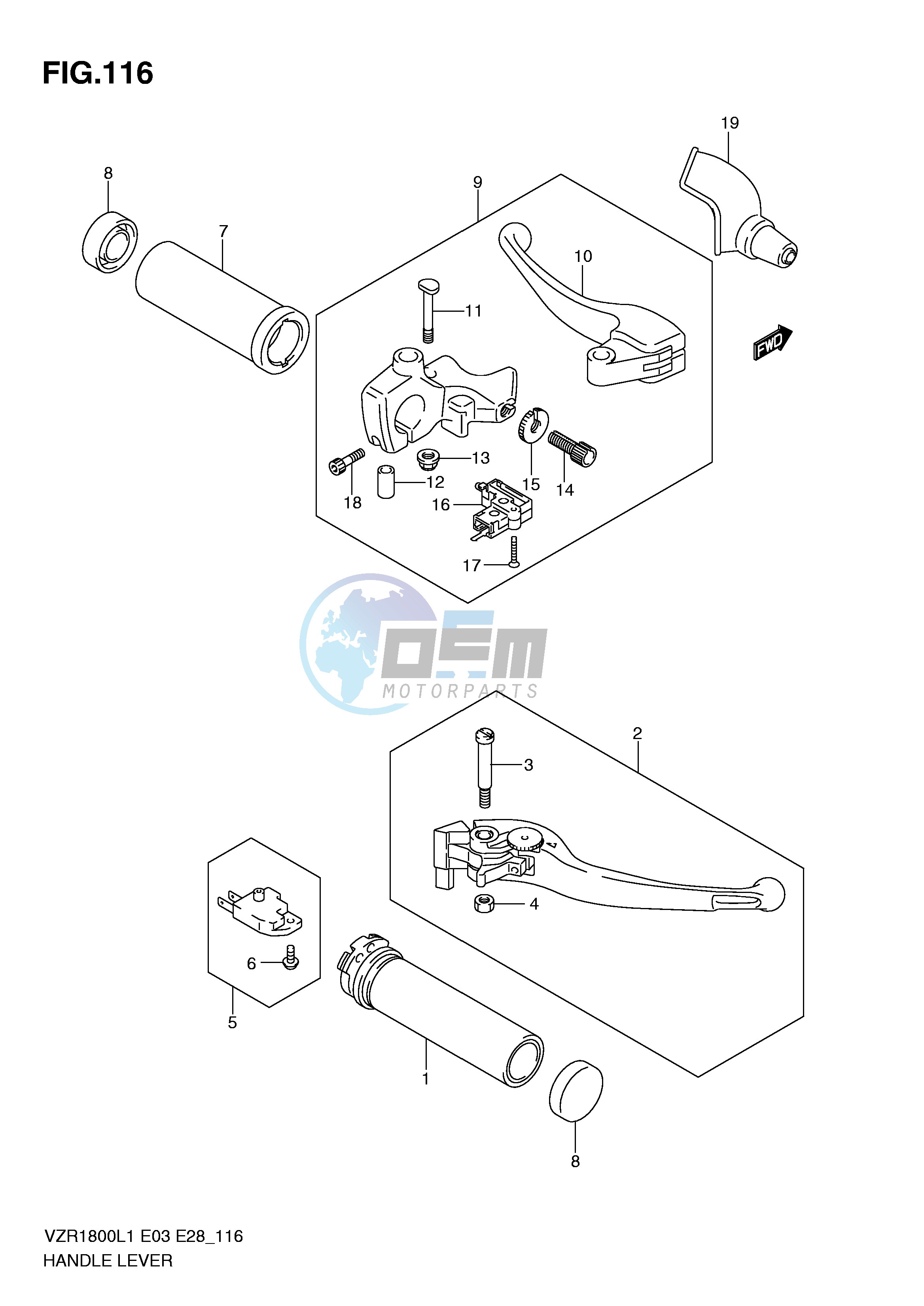 HANDLE LEVER (VZR1800ZL1 E3)