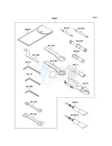 VERSYS KLE650B8F GB XX (EU ME A(FRICA) drawing Owner's Tools