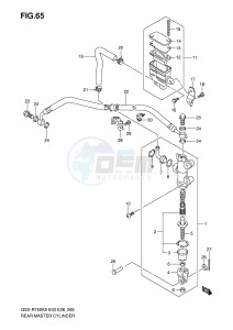 GSX-R750 (E3-E28) drawing REAR MASTER CYLINDER