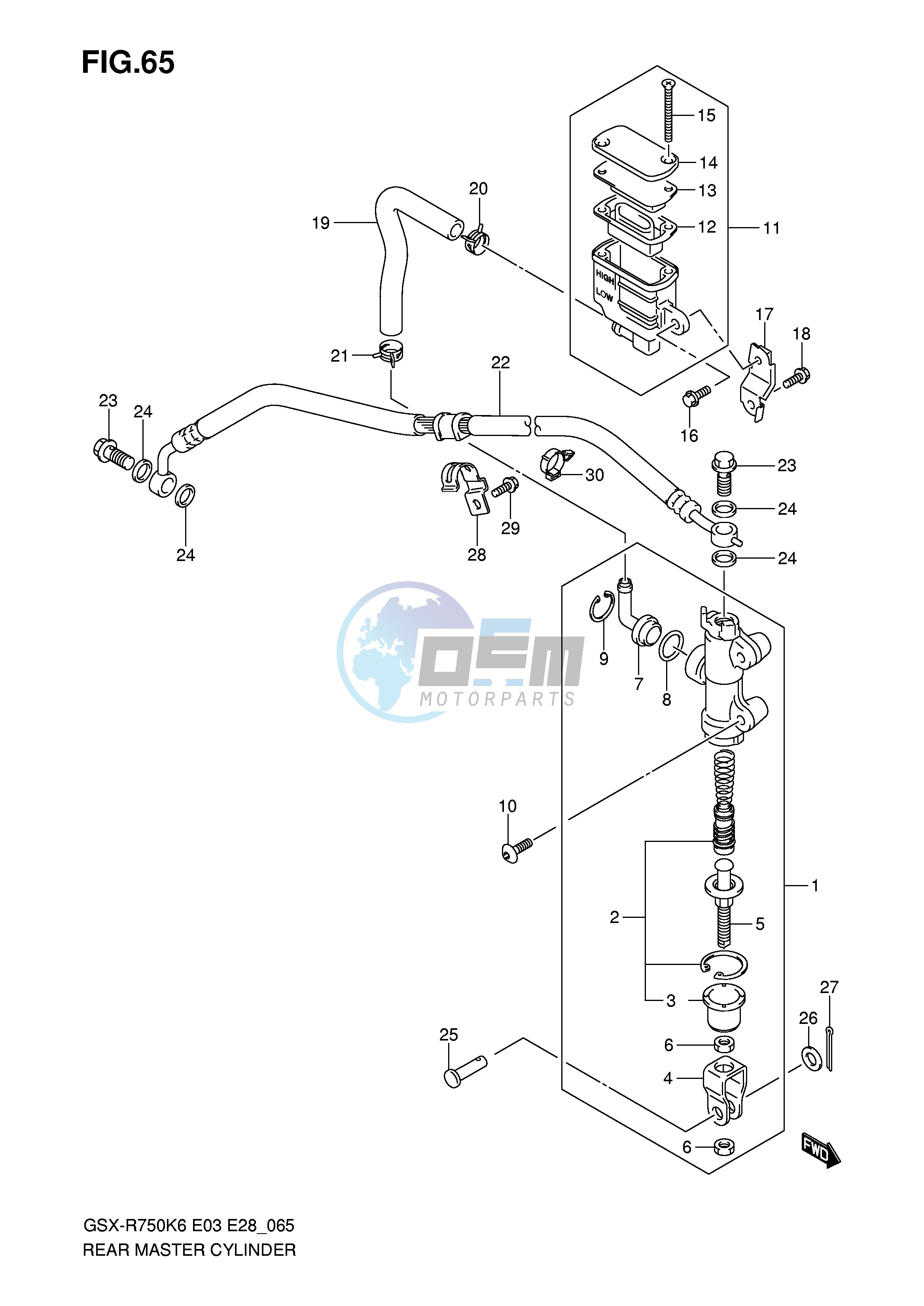 REAR MASTER CYLINDER