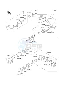 ZR 750 H [ZR-7S] (H1-H5 H5 CAN ONLY) drawing TURN SIGNALS