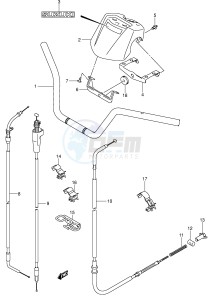 LT-Z250 (E28-E33) drawing HANDLE BAR