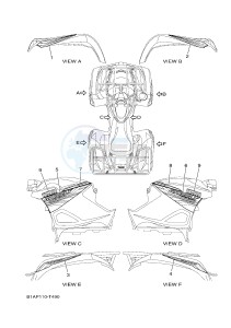 YFM700FWAD GRIZZLY 700 (B1AT) drawing GRAPHICS