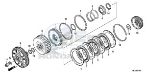 SXS700M2H Europe Direct - (ED) drawing CLUTCH (LOW)