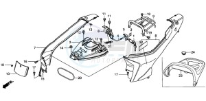 SH100 SCOOPY drawing BODY COVER