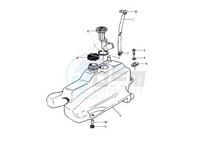 Hexagon 125-150 drawing Fuel Tank