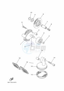 YFZ450R (BKDA) drawing OIL PUMP