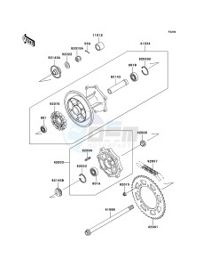 KLE500 KLE500-B1P GB XX (EU ME A(FRICA) drawing Rear Hub