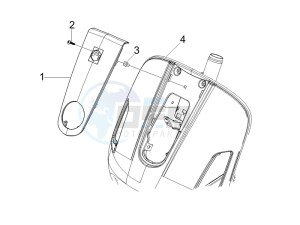 GTS 125 4T E3 drawing Front shield