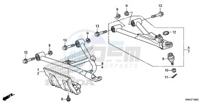 TRX500FE2G TRX500 Europe Direct - (ED) drawing FRONT ARM